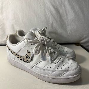 Nike | Shoes | Nike Court Vision Leopard Print Sneakers | Poshmark